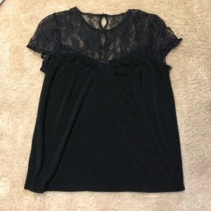 Black lace top